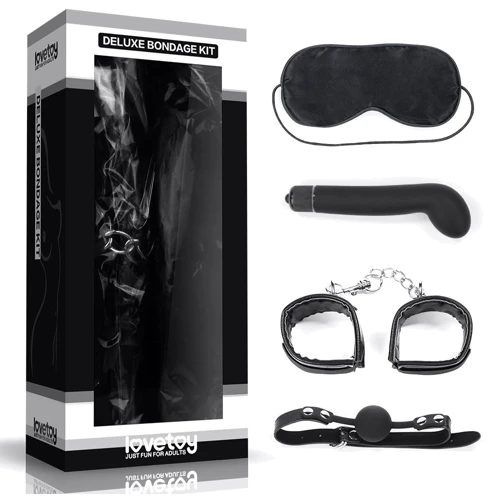 Бондажный набор с вибратором LoveToy Deluxe Bondage Kit