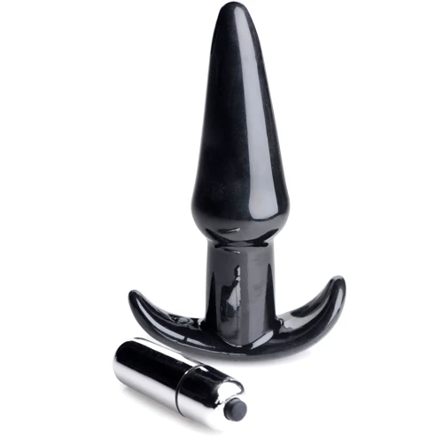 Анальная пробка с вибрацией Frisky Smooth Vibrating Anal Plug Black: Тип Анальные пробки