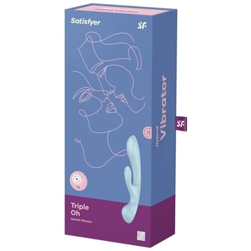 Вібратор-кролик Satisfyer Triple Oh Blue: Тип і форма Кролики