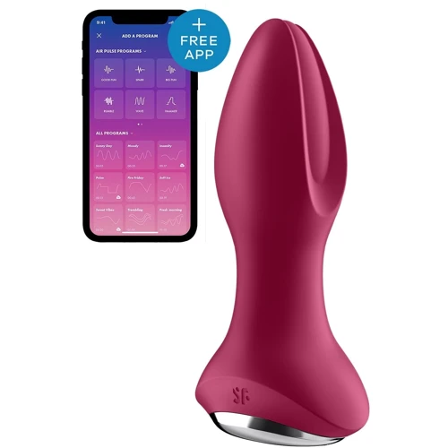 Анальна смарт вібропробка із перловим масажем Satisfyer Rotator Plug 2+ Violet