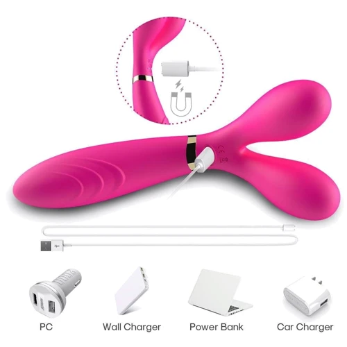 Вибратор BOSS Dual-head Massager Pink фото 7