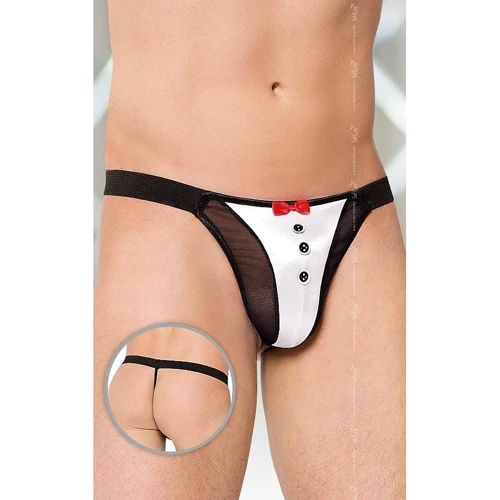 Чоловічі труси SoftLine Thong 4433, S-L (black/white): Для кого Для мужчин