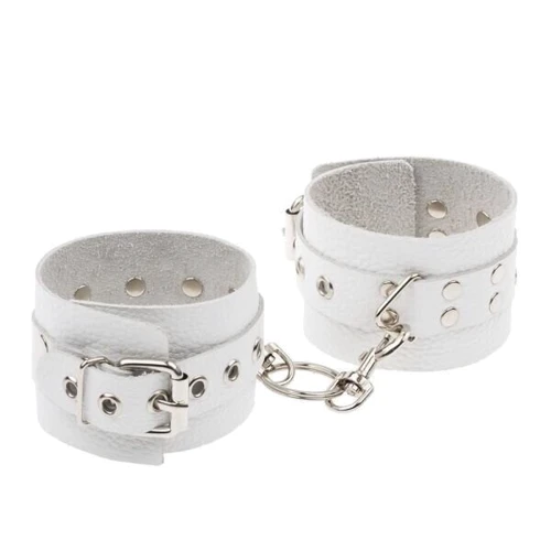 Наручники Leather Rastraints Hand Cuffs, White