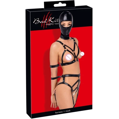 Комплект с маской Orion Bad Kitty Set Harness + Mask Black, XS: Для кого Для женщин