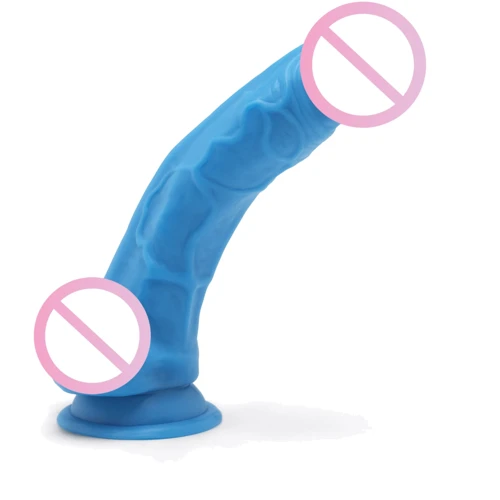 Toy Joy Get Real Happy Dicks Dildo 7,5 In w.Balls фалоімітатор з мошонкою і присоскою, 19х4 см, блакитний