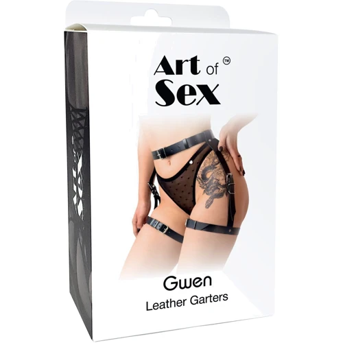 Сексуальні гартери Art of Sex - Gwen із натуральної шкіри (XS-2XL, червоний): Для кого Для женщин