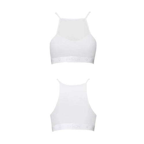 Спортивный топ с прозрачной вставкой Passion PS006 TOP white, size L: Для кого Для женщин