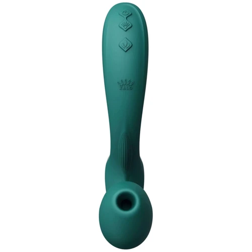 Вибратор-пульсатор с вакуумной насадкой Zalo – Talis G-Spot PulseWave Vibrator Turquoise Green: Для кого Для женщин