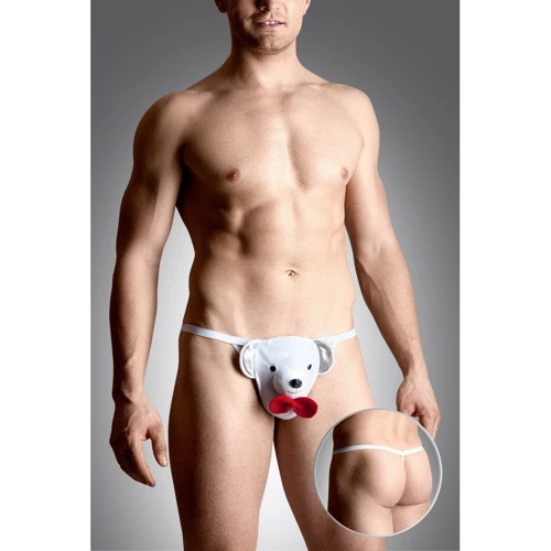 Чоловічі труси SoftLine - Mens thongs 4492, S-L (white)