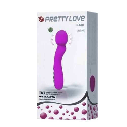 Вібромасажер PRETTY LOVE PAUL, BI-014313-1: Довжина, см 17.1