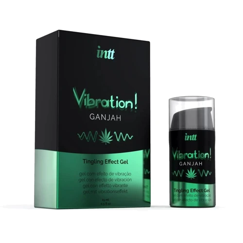 Рідкий вібратор Intt Vibration Ganjah EXTRA GREEN (15 мл)