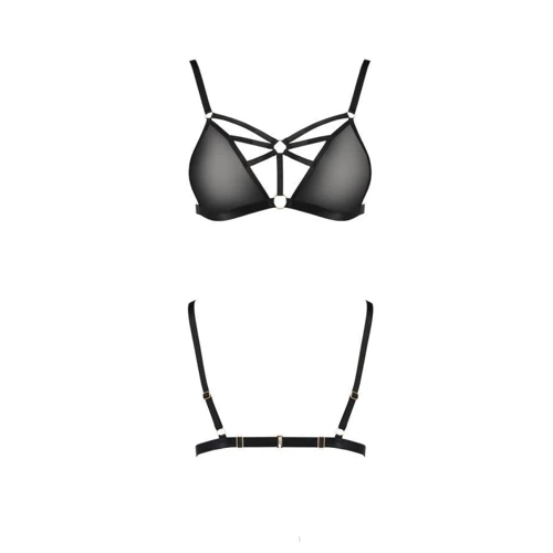 Бюстгальтер-стрепы Passion Exclusive MEGGY BRA black XXL/XXXL