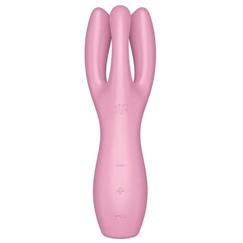 Кліторальний вібратор Satisfyer Threesome 3 Pink із трьома пальчиками