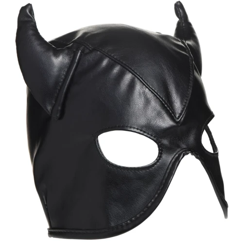 Маска Master Series Dungeon Demon Bondage Mask with Horns - Black: Для кого Унисекс