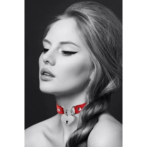 Чокер Bijoux Pour Toi - HEART LOCK Red: Цвет красный