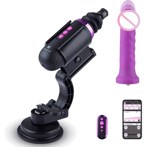 Міні секс-машина Hismith Mini Capsule Sex-Machine with Strong Suction APP, дуже потужна, пульт ДК, що перезаряджається.