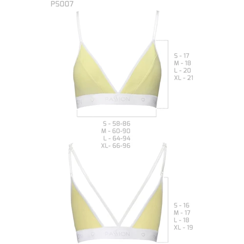 Спортивный топ с двойными бретелями Passion PS007 TOP yellow, size L: Применение На грудь