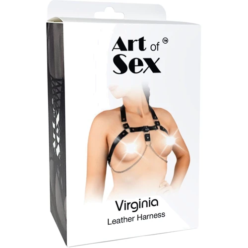 Женская портупея из натуральной кожи Art of Sex - Virginia, черный, XS-M: Для кого Для женщин