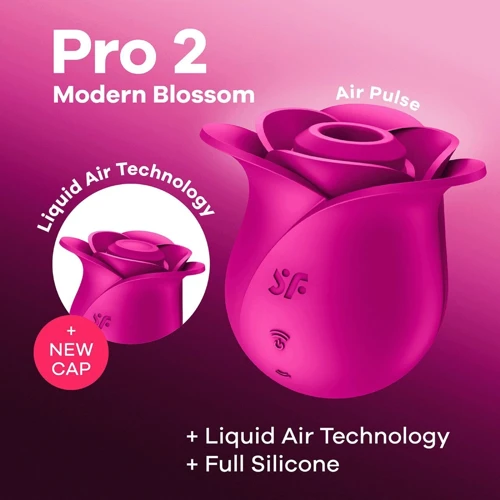 Вакуумный клиторальный стимулятор Satisfyer Pro 2 Modern Blossom: Тип управления Кнопочное