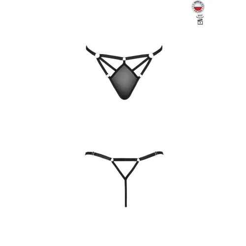 Стринги из стреп MEGGY THONG black S/M - Passion Exclusive: Для кого Для женщин