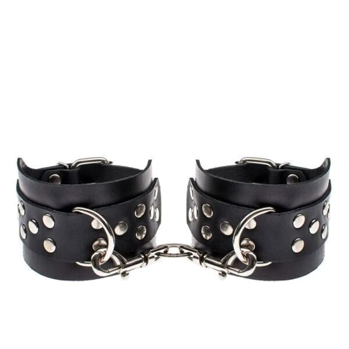 Оковы Leather Leg Cuffs, black