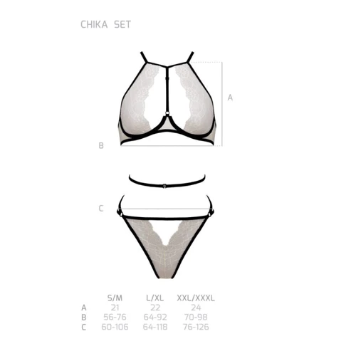 Комплект Passion CHIKA SET cream L/XL: Для кого Для женщин