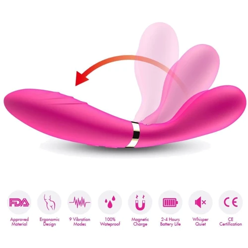 Вибратор BOSS Dual-head Massager Pink фото 9