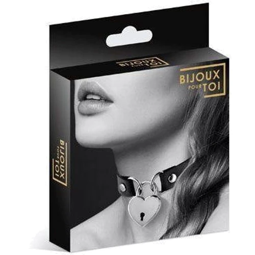 Чокер Bijoux Pour Toi - HEART LOCK Black: Цвет черный