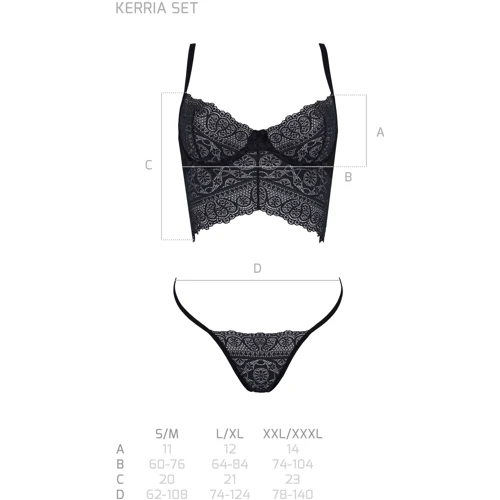 Комплект ECO Passion KERRIA SET black L/XL: Материал Полиамид