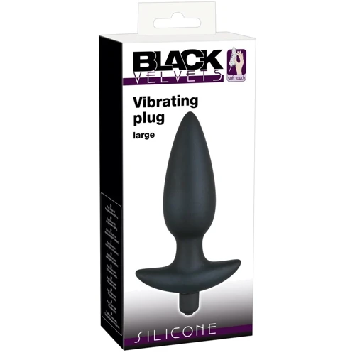 Анальний затор Orion - Black Velvet Vibrating Plug Large: Матеріал Силикон