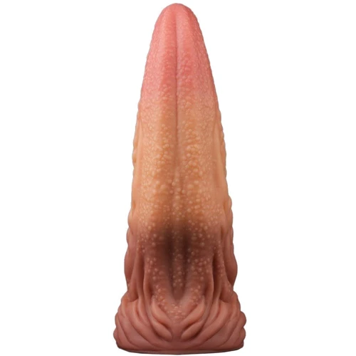 Фалоімітатор Dual-Layered Silicone Tongue 10" Brown фото 7