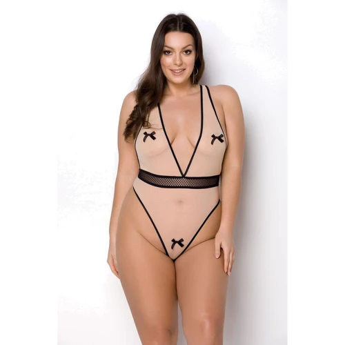 Боди Passion Viena Body 4XL/5XL beige