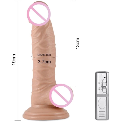 Вібратор LoveToy Real Extreme Vibrating Dildo 7.5": Тип і форма У вигляді члена