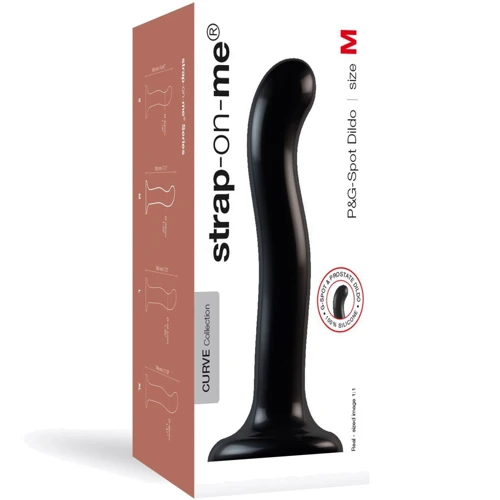 Насадка для страпона Strap-On-Me P&G-Spot Dildo, M: Мошонка Нет