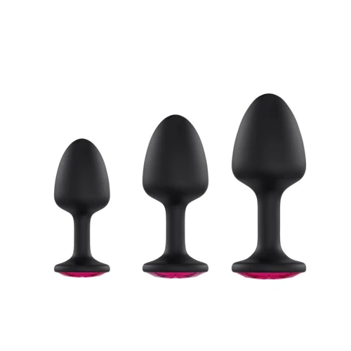 Анальна пробка Dorcel Geisha Plug Ruby L: Наявність вібрації  немає