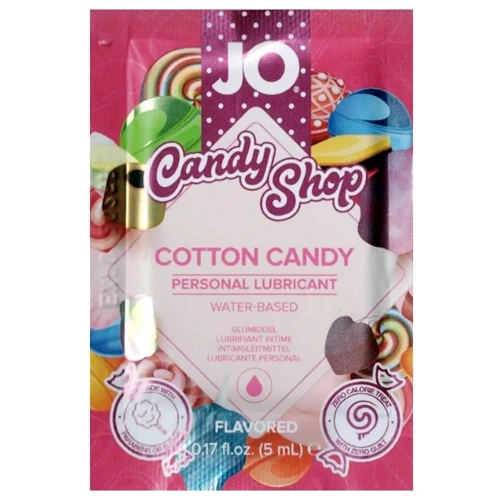 Пробник лубриканту на водній основі System JO H2O - Candy Shop - Cotton Candy, 5 мл