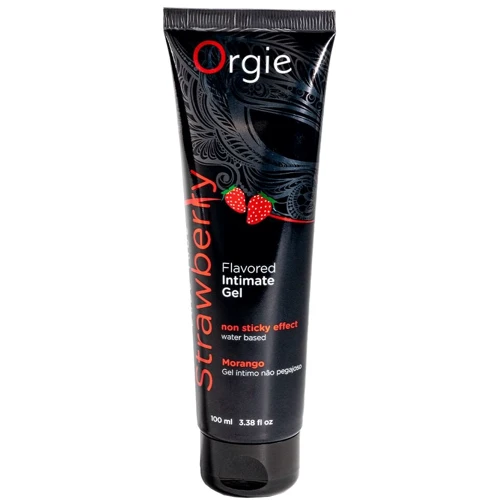 Лубрикант на водной основе Orgie Lube Tube Strawberry, 100 мл, со вкусом и ароматом клубники