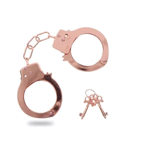 Наручники металлические Toy Joy Rose Gold Fun Cuffs (розовое золото)