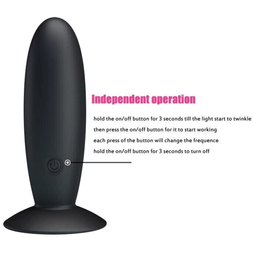 Анальный стимулятор Butt Plug Massager с вибрацией, BI-040045 фото 6