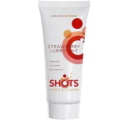 Лубрикант Shots Strawberry Lubricant с ароматом клубники, 100 мл