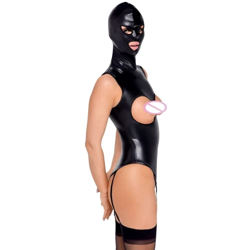 Боди с маской Orion Bad Kitty Body With Head Mask Black, S: Вид Боди