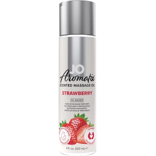 Натуральна масажна олія System JO Aromatix - Massage Oil - Strawberry 120 мл