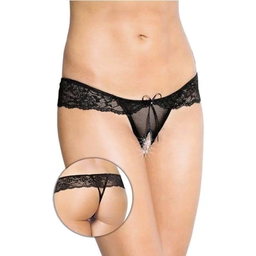 Женские стринги SoftLine - G-string 2443, S/M (black): Для кого Для женщин