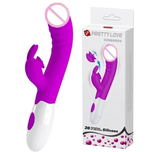 Вібромасажер серії Pretty Love - CERBERUS RABBIT VIBRATOR, BI-014795