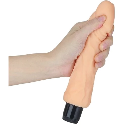 Вибратор LoveToy Reel Feel Cyberskin Vibrator Flesh 8": Длина, см 20.5