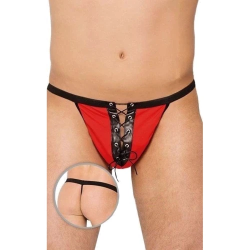 Чоловічі труси SoftLine - Thong 4508, S-L (red)