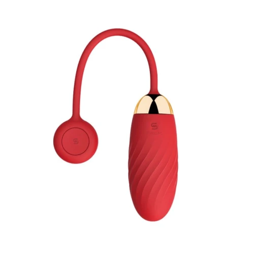 Svakom Ella Vibrating Egg Red виброяйцо, 21.5х3.3 см