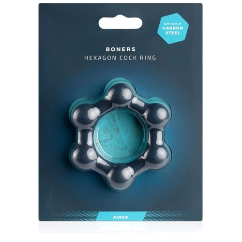 Эрекционное кольцо Boners Hexagon Cock Ring фото 4