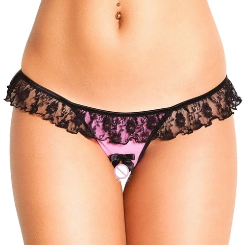 Жіночі стрінги SoftLine - G-String 2417 (black/pink)