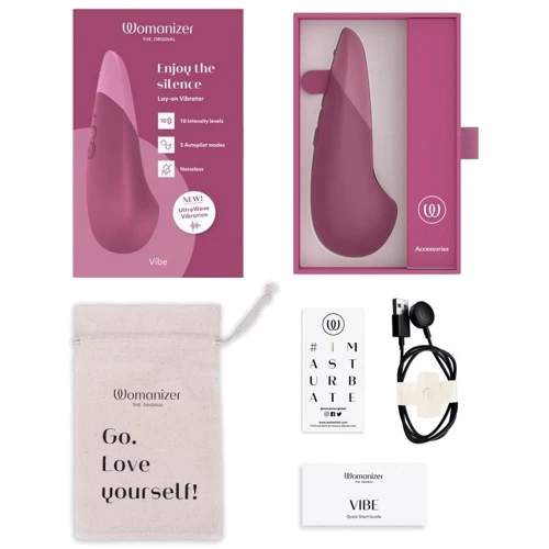 Вибратор Womanizer Vibe Dusky Pink​: Длина, см 14.2